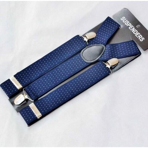 DKBLINGS Mens gallus business men jacquard weave braces with firmly clips 4 versions 3.5cm wide