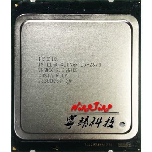 Intel Xeon E5-2670 E5 2670 2.6 GHz Eight-Core Sixteen-Thread CPU Processor 20M 115W LGA 2011