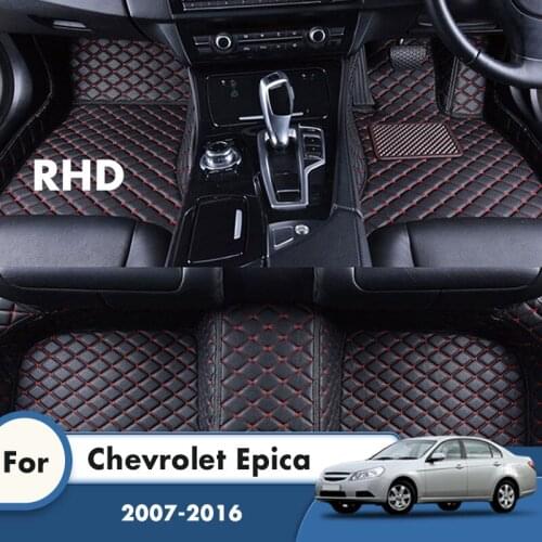 RHD Car Floor Mats For Chevrolet Epica 2016 2015 2014 2013 2012 2011 2010 2009 2008 2007 Carpets Car Accessories Interior Cover