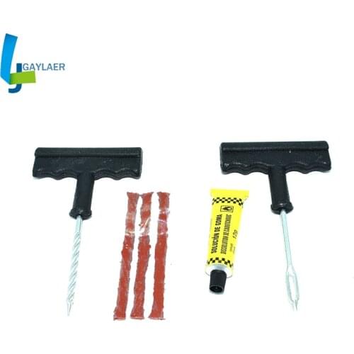Motorcycle repair tool Car Tire Repair Kit 4-Piece Repair Tool Set Car Motorcycle Battery Car Tire Repair Tool Puncture Plug