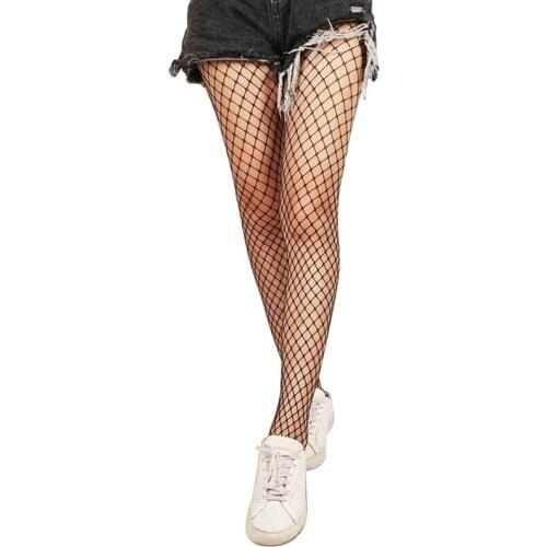 Party Hollow Out Sexy Pantyhose Female Mesh Black Women Tights Stocking Slim Fishnet Stockings Club Party Hosiery