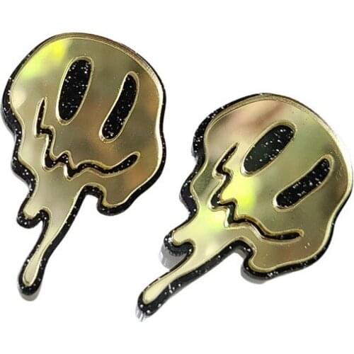 Women Punk Earrings grimace Pandent Earrings Charm Hip Hop Girls Gift Cute Stud acrylic jewelry Evening Party Earring