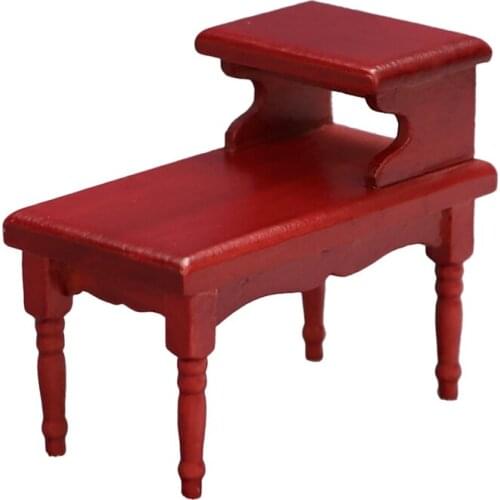 1:12 Miniature Wood Bedroom Cabinet Set Bedside Table Dollhouse Furniture Accessories