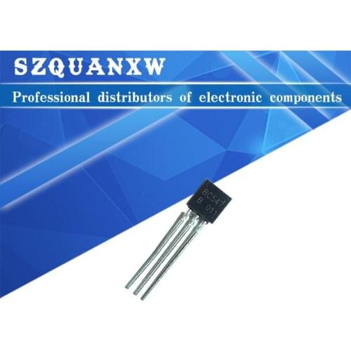 100pcs/lot BC547B BC547 547B TO-92 new original In Stock