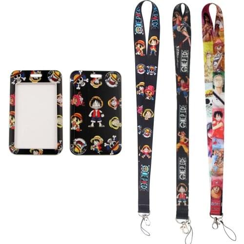 24pcs/lot MD465 DMLSKY Fashion Anime Necklack Lanyard Key Gym Strap Multifunction Mobile Phone Decoration With Card Holder Cover