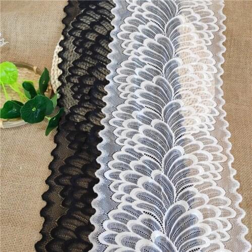 24cm upward flower lace elastic lace DIY lace decoration process sewing materials clothing accessories W2820