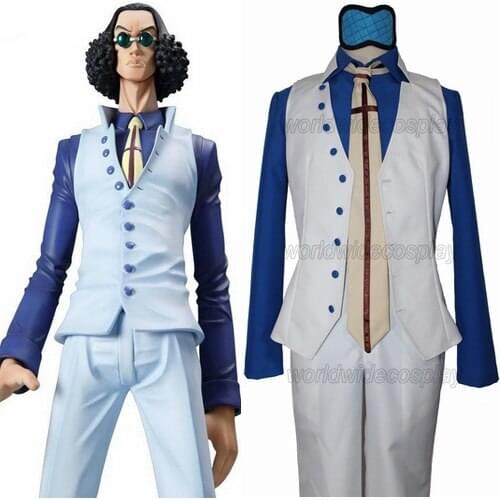 Free Shipping One Piece Kuzan Aokiji Cosplay Costume Custom Made for Halloween and Christmas
