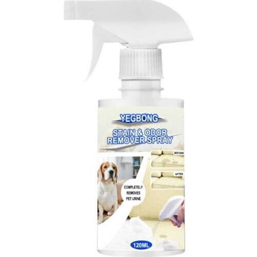 60/120ml Pet Deodorant Foam Spray Stains and Odor Removing Cleaner Pet Cleaning Foam Dog Cat Puppy Wash-Free Deodorant