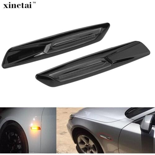 2PCS Yellow Lighting LED Fender Side Marker Light Turn Signal Lamp for BMW 1/3/5 series E81 E82 E87 E88 E60 E61 E90 E91 E92 E93