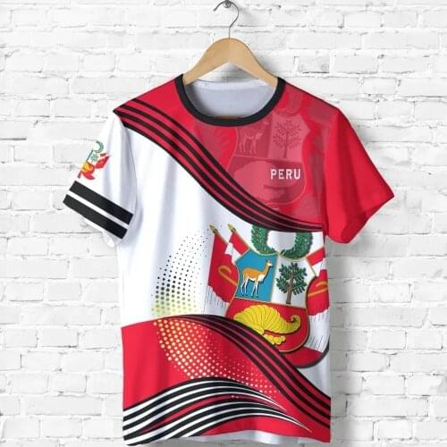 PLstar Cosmos 3DPrint Peru Brasil Country T-Shirt Shorts Popular Summer Sleeve Casual Unique Funny Harajuku Streetwear Style-1