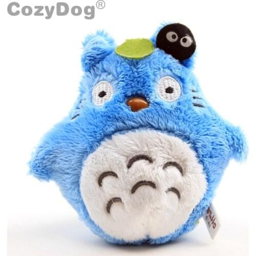 Anime Blue Totoro Plush Toys Doll Peluche Keychain Pendant 10 cm Japan Cartoon Dragon Cat Stuffed Animals Toy Women Kids Gift