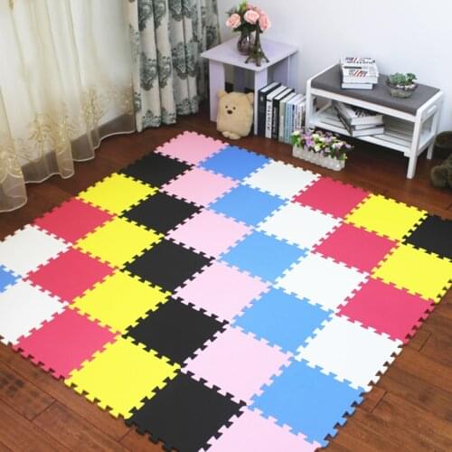 JCC Multicolor Baby EVA Foam Puzzle Play Mat /kids Rugs carpet Interlocking Exercise Floor for children Tiles 30*30*1cm