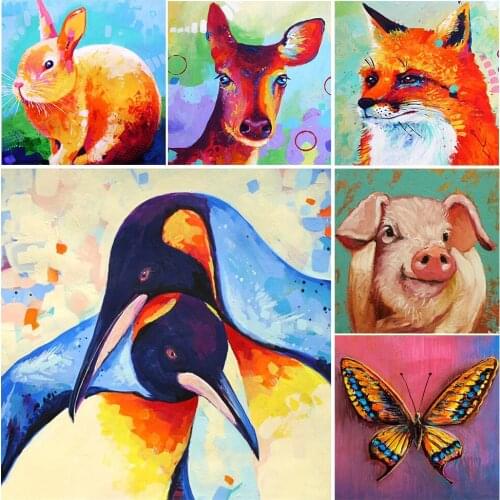 Cartoons Animals Diamond Mosaic 100% Full Round Drill Diamond Painting Caligo Eurilochus Cross Stitch Decorate Gift
