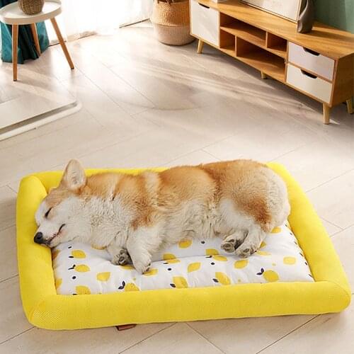 Summer Cool Pad Sofa Breathable Pets Bed Washable Sleep Cooling Heat Dissipation For Dogs Cats Kennel Top Quality Cool Silk Mat