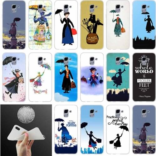 Soft silicone Phone case Cover Mary Poppins FOR Coque Samsung Galaxy J6 J4 J8 J7 2018 Plus J3 J5 J7 Prime Pro 2017 2016 Casse
