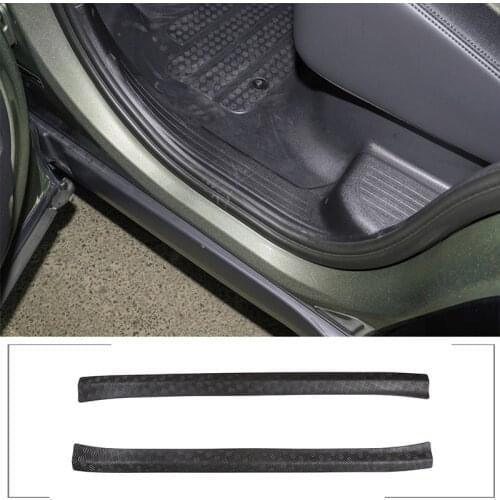 For 20-22 Land Rover Defender 90 Version Car Outer Door Threshold Strip Trim ABS Stick 2 PCS Decorate Accessories Luxury Molding