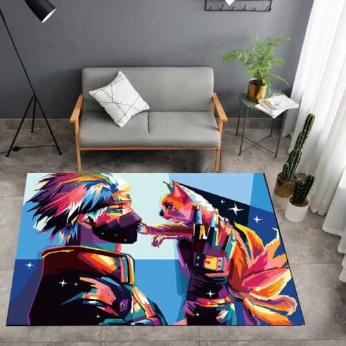 Anime Power Hero Floor Rug Doormat Square Carpet Room Bedroom Kitchen Living Room Non-slip Mat Gift