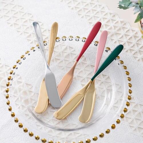 Butter knife color matching butter knife 304 stainless steel jam knife butter knife INS simple Nordic style