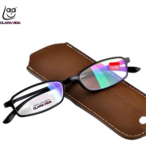 = Clara Vida Full-rim Hd Antireflective Lenses Super Light Tr90 Men Women Reading Glasses +1.0 +1.5 +2.0 +2.5 +3.0 +3.5 +4.0