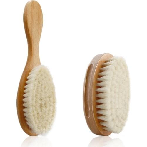 Natural wool hair cleaning brush, mens beard brush, dust brush, shredded hair brush, cleaning tools for haircut