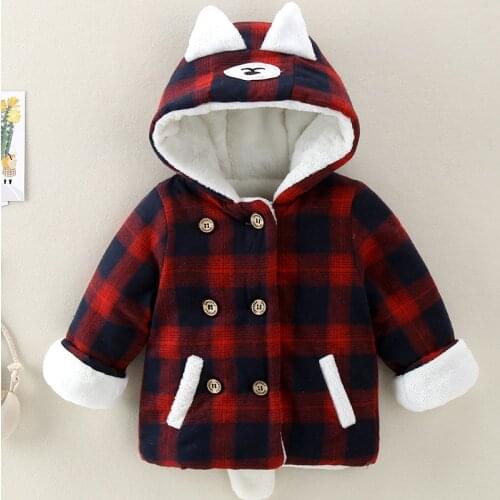 1-6Y Boy Woolen Coat Childrens Jacket 2021 New Fashion Hooded Warm Thick Winter Coat For Boys High Quality Baby Boy Clothes