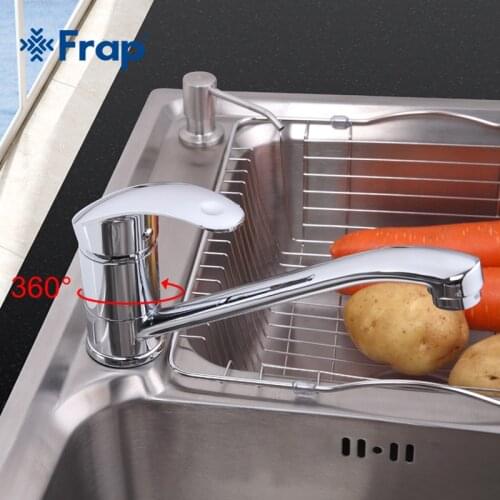 Frap Deck Mounted Brass Single Handle Kitchen Faucet Cold and Hot Mixer Tap F4921