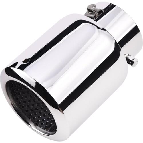 SPEEDWOW Universal Car Auto Stainless Steel Exhaust Tips Pipe Car Styling Exhaust Tails Muffler
