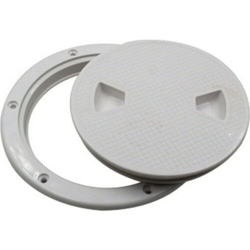 High-impact Hatch Cover Access Heavy duty 1x 6Inch White Boat Marine Plate