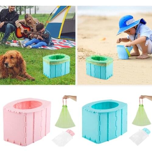 G6DE Outdoor Portable Folding Toilet Urinal Mobile Seat Potty for Kid Children Travel