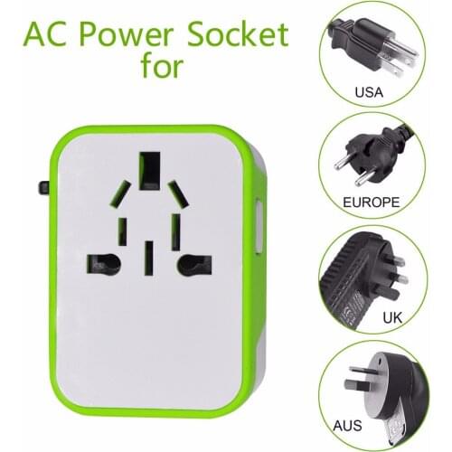Universal Travel Adapter with Quad USB Charger - All-in-One Surge/Spike Protected Electrical Plug with Fast Charging USB Ports
