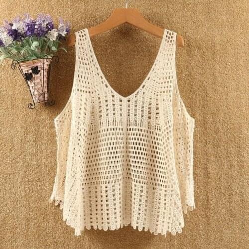 2021 new style V-neck knitted vest women short loose loose casual pullover vest Korean style sleeveless top women foreign
