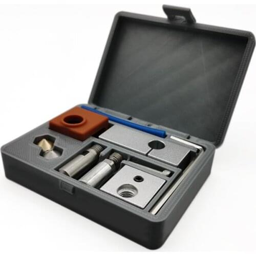 1Set MK10 All Metal Hotend Kit with Heater Block Threaded Nozzle for Wanhao i3/MakeBot/Creator Pro 3D Printer Parts