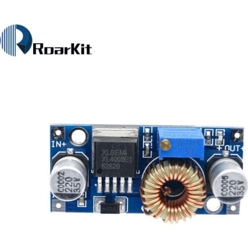 1PCS XL4005 DSN5000 Beyond LM2596 DC-DC adjustable step-down power Supply module ,5A High current,High power