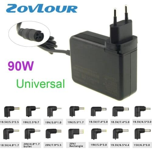 65W 90W 15V 18.5V 19V 19.5V 20V Universal AC Power Supply Adapter Charger for Acer Asus Dell HP Lenovo Samsung Laptop PC