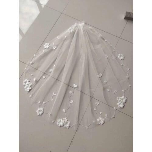 CloverBridal Wedding Short Veils