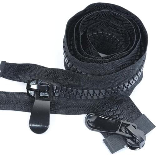 No. 8 resin double opening large zipper long down jacket zippers for sewing double head two-way cotton coat VAB zipper FZ83