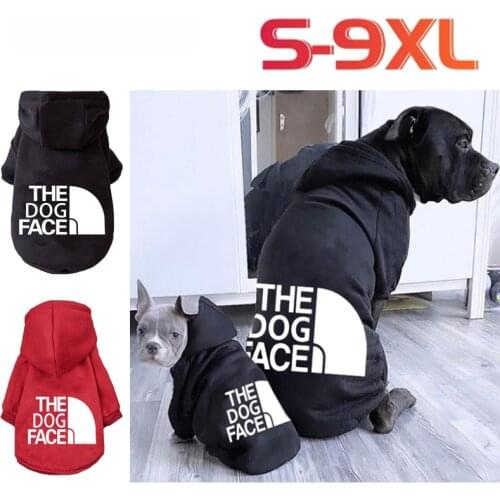 Pet Dog Hoodie Clothes for Small Medium Large Dogs Fleece Warm Hooded Jacket Sweatshirt Labrador French Bulldog Coat Clothing