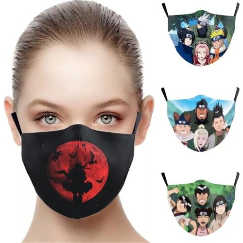 Japanese Anime Kakashi Skunk Funny Mouth Masks Womens Men Unisex Halloween Party Cospaly Face-Protection Cycling Mask Fan Gift
