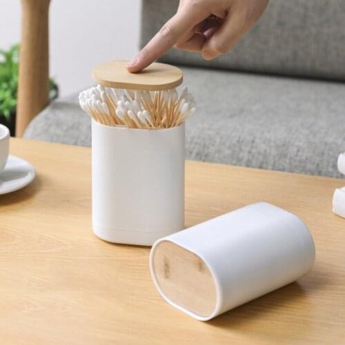 Creative Japanese-style Automatic Push-type Toothpick Box Wholesale Multi-use Divided Cotton Swabs Dental Floss Storages