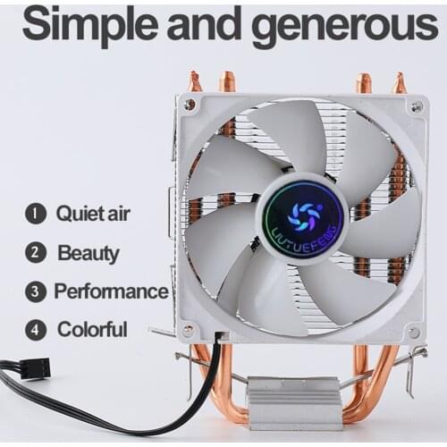 CPU Cooler 3 Pin 2000RPM Radiator Heat Sink PC Case Cooling Fan Quiet Ventilador for AMD/Intel LGA 1200/775/1150 1155 1366