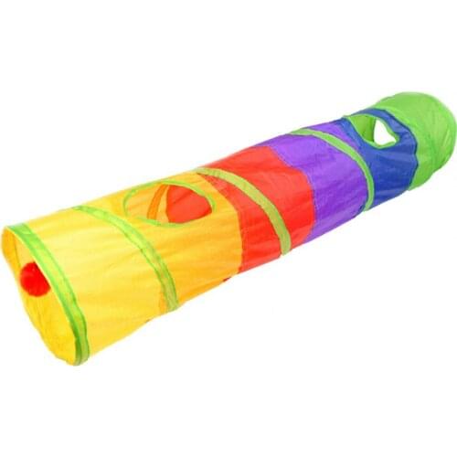 Lightweight Convenient Multicolor Hiding Training Cats Puppy House Tunnel for Living Room