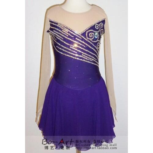 Hot Sales Figure Skating Dresses For Women Elegant New Brand Vogue Figure Skating Dresses For Competition DR2878