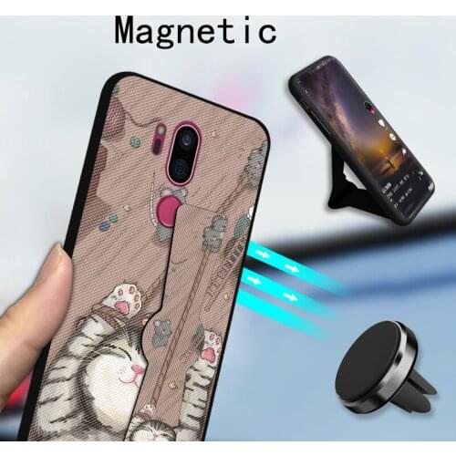 Full Cover Magnet Case For LG Optimus G5 G6 G7 ThinQ Soft Rubber Silicone Cover For LG Magna V20 V30 V50