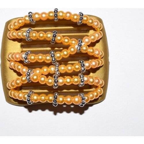 Golden beads small size magic comb 20 pcs/lot beautiful comb Easy to Use for young&old