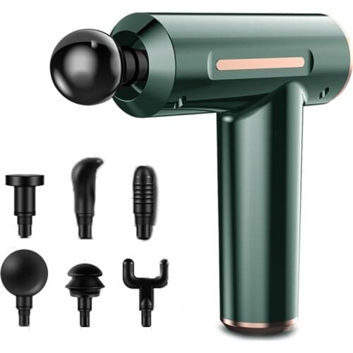 6 head Rechargeable Muscle Relaxation Massage Gun Fitness Equipment Fascia Gun For Neck And Body