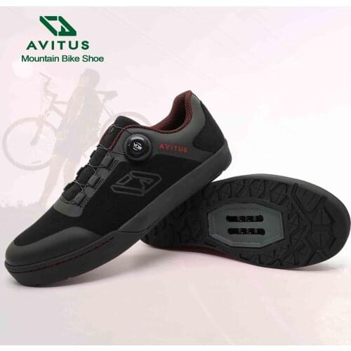 AVITUS Mans MTB Cycling Shoe with 2-Bolt SPD Cleats for Free Ride Downhill Gravel Enduro Bike Men Bicycle Shoes