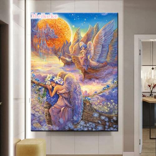 DIY Diamond Painting Set Abstract Angel girl 5D Diamond Embroidery Cross Stitch Pictures Of Rhinestones Mosaic Home decoration