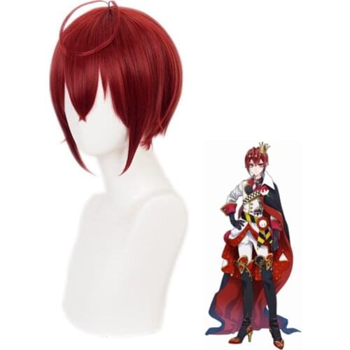 Twisted Wonderland Wig Riddle Rosehearts Wig Red Queen Cosplay Hair Purple Alice Synthetic Halloween Men Women Role Play