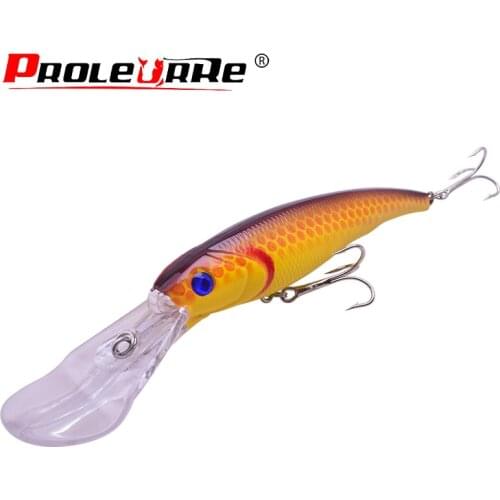 Proleurre Minnow Fishing Lure Wobbler 16cm 28g Artificial ABS Hard Bait 3D Eyes Crankbait Lures Pesca For Bass Fishing tackle