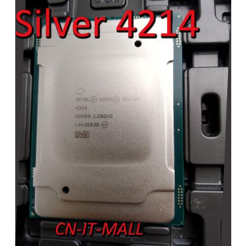 Pulled Xeon Silver 4214 CPU 2.2GHz 16.5M 12 Core 24 Threads LGA3647 Processor